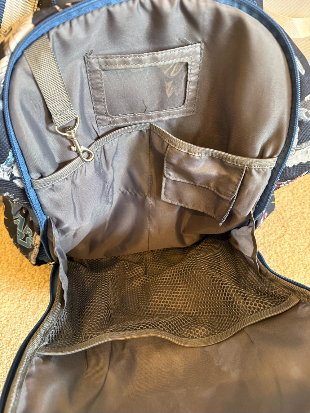 Pottery Barn Kids Star Wars Large Mackenzie Backpack Navy Blue School Travel - Picture 6 of 9